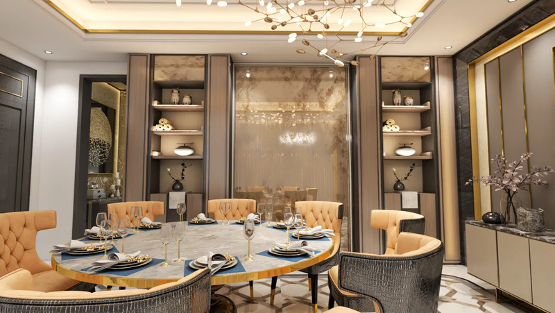 مجلس الرجال وغرفة الطعام