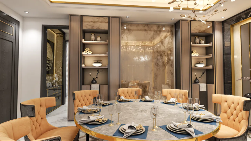 مجلس الرجال وغرفة الطعام