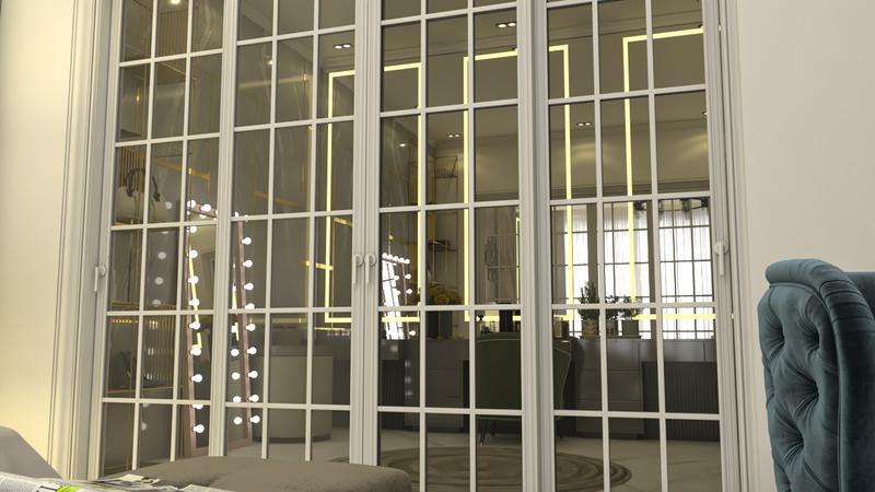 غرفة نوم ماستر وغرفة مكياج وجمام الماستر