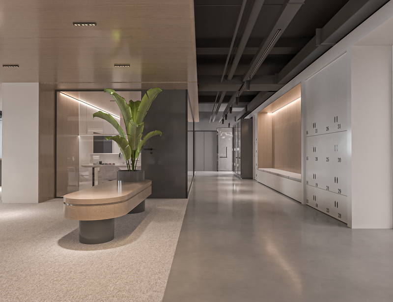 تصميم داخلي مبتكر لمكتب شركة فلو للخدمات اللوجستية