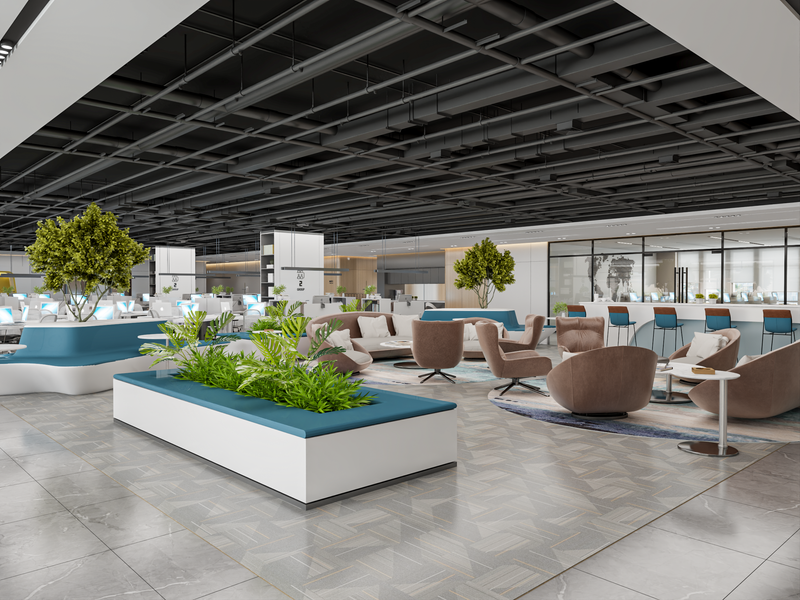 مساحة عمل مُلهمة لشركة رصيد القابضة: حيث يلتقي الابتكار بالرفاهية