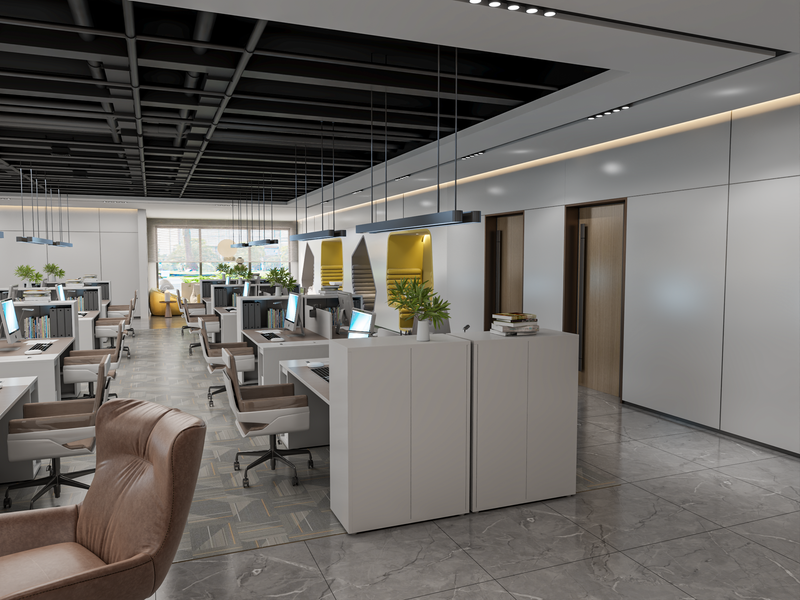 مساحة عمل مُلهمة لشركة رصيد القابضة: حيث يلتقي الابتكار بالرفاهية