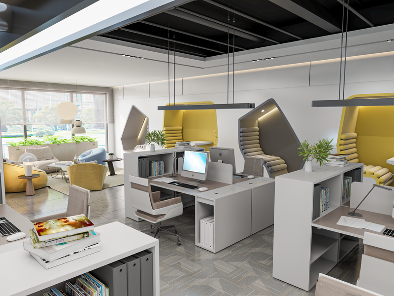 مساحة عمل مُلهمة لشركة رصيد القابضة: حيث يلتقي الابتكار بالرفاهية