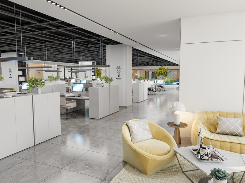 مساحة عمل مُلهمة لشركة رصيد القابضة: حيث يلتقي الابتكار بالرفاهية