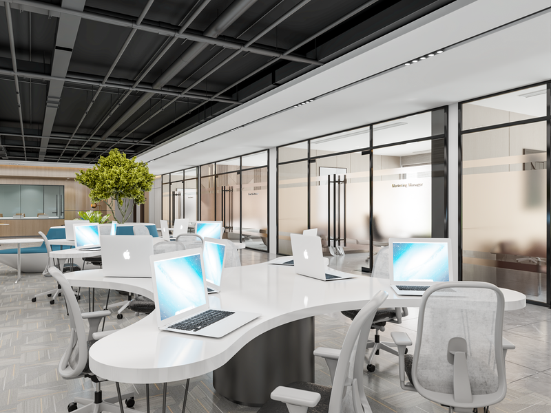 مساحة عمل مُلهمة لشركة رصيد القابضة: حيث يلتقي الابتكار بالرفاهية