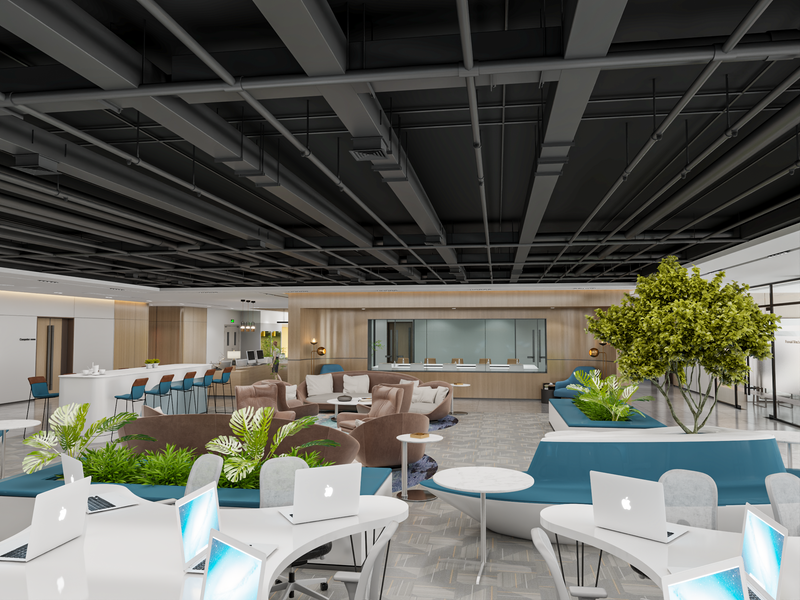 مساحة عمل مُلهمة لشركة رصيد القابضة: حيث يلتقي الابتكار بالرفاهية