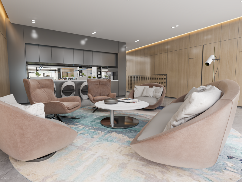 مساحة عمل مُلهمة لشركة رصيد القابضة: حيث يلتقي الابتكار بالرفاهية