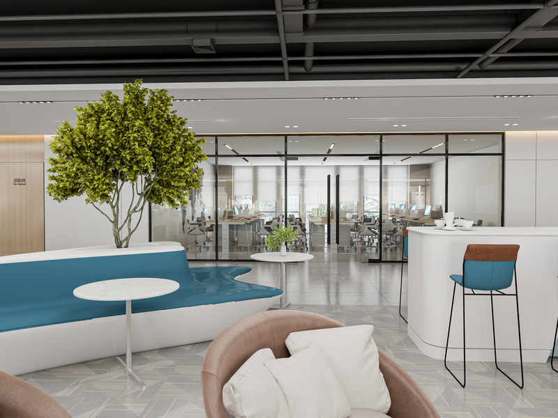 مساحة عمل مُلهمة لشركة رصيد القابضة: حيث يلتقي الابتكار بالرفاهية