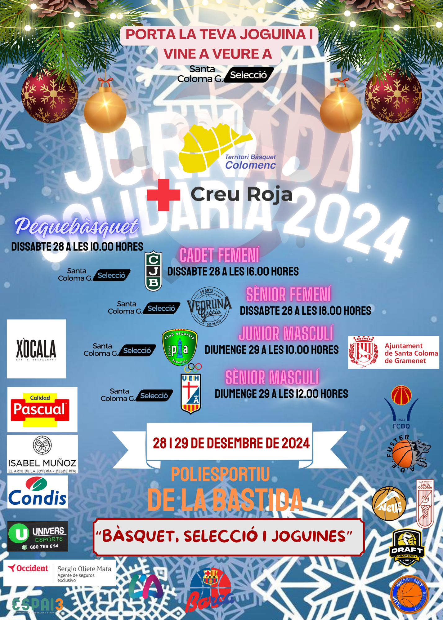 Cartell Programació Jornada Solidària 2024