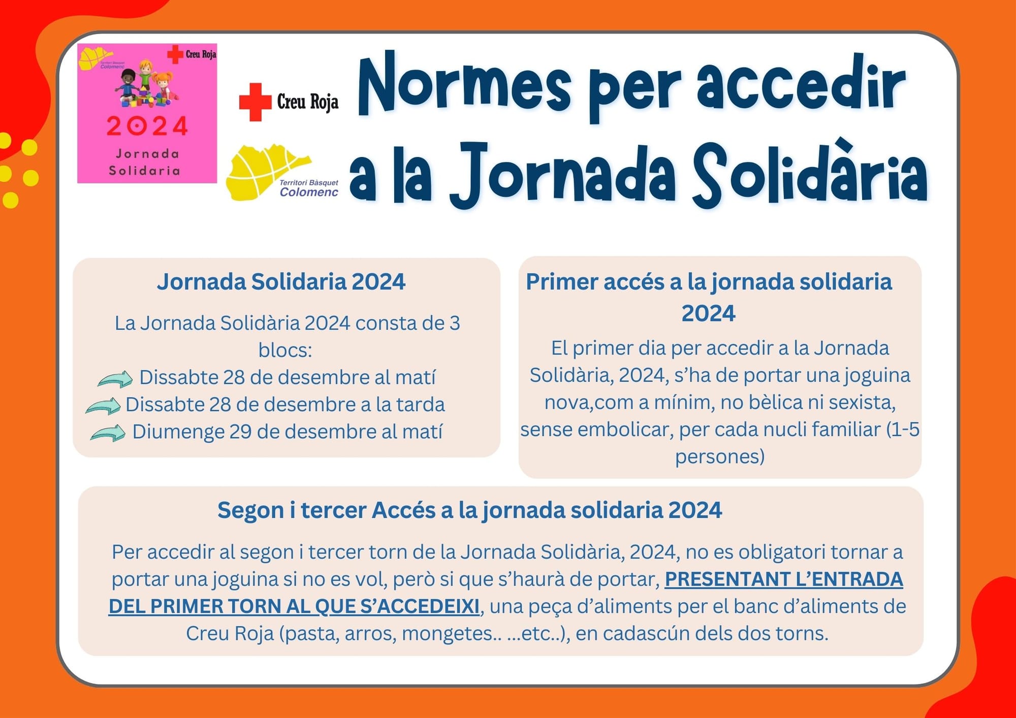 Normes Jornada Solidària 2024