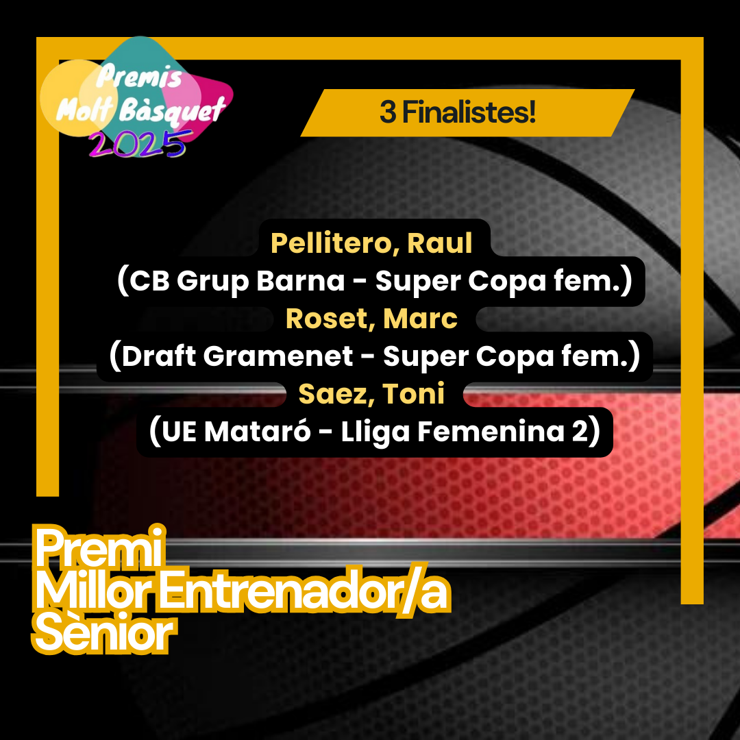3 Finalistes Premis Esportius Premis Molt Bàsquet 2025