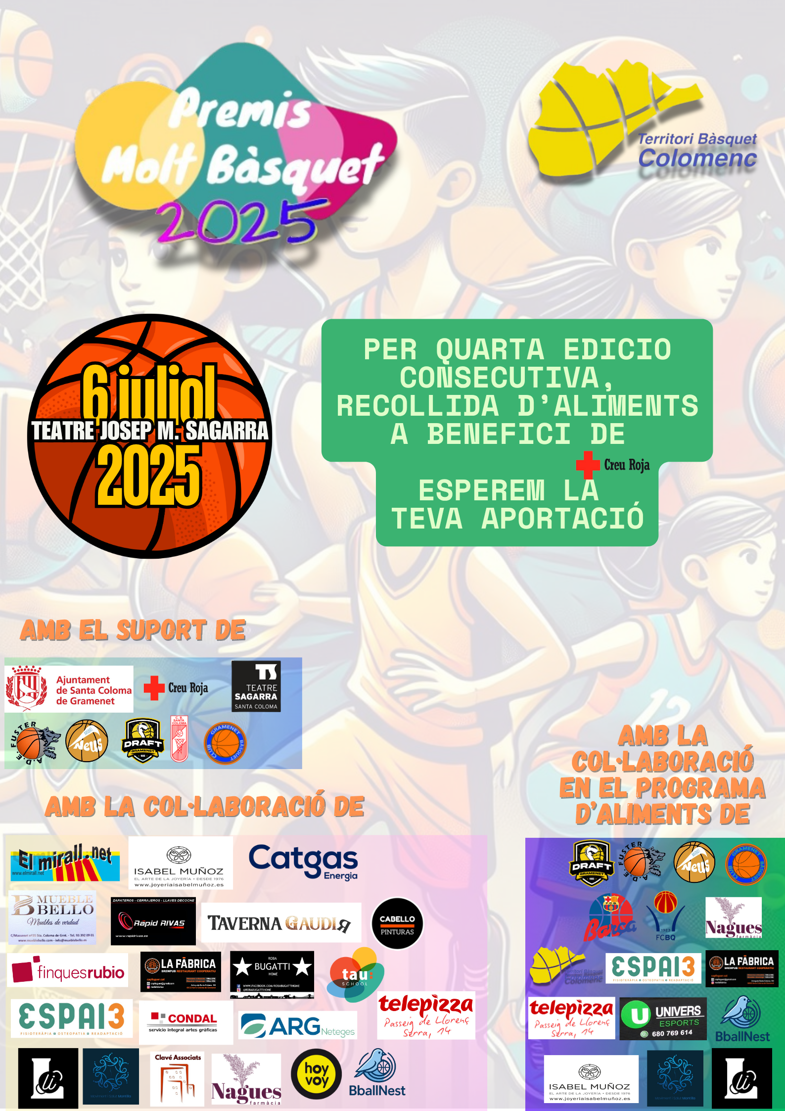 Cartell Premis Molt Bàsquet 2025