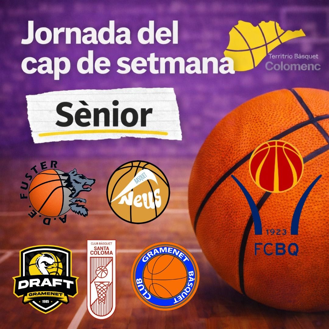 Prèvia Jornada Sènior. Cap de setmana 16 i 17 de maig de 2026 🗓️ Més que Bàsquet! 💪