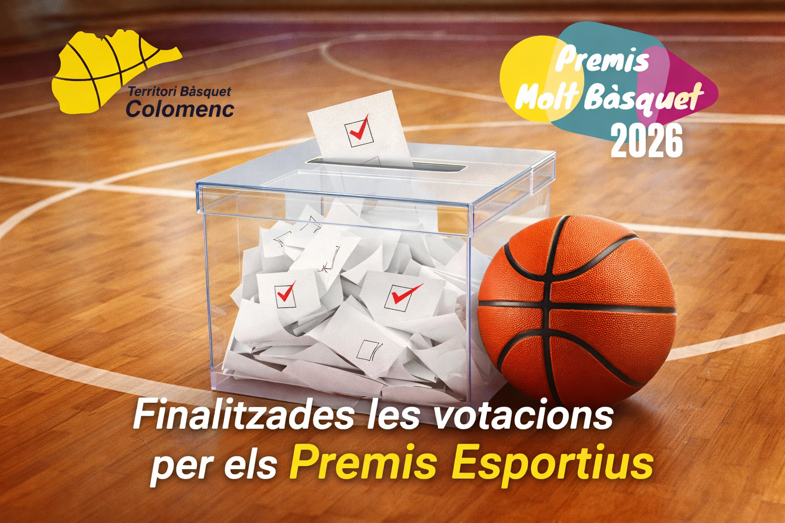 Dades finals de les votacions dels Premis Esportius dels Premis Molt Bàsquet 2026, després de la votació popular i la votació per part dels responsables dels clubs