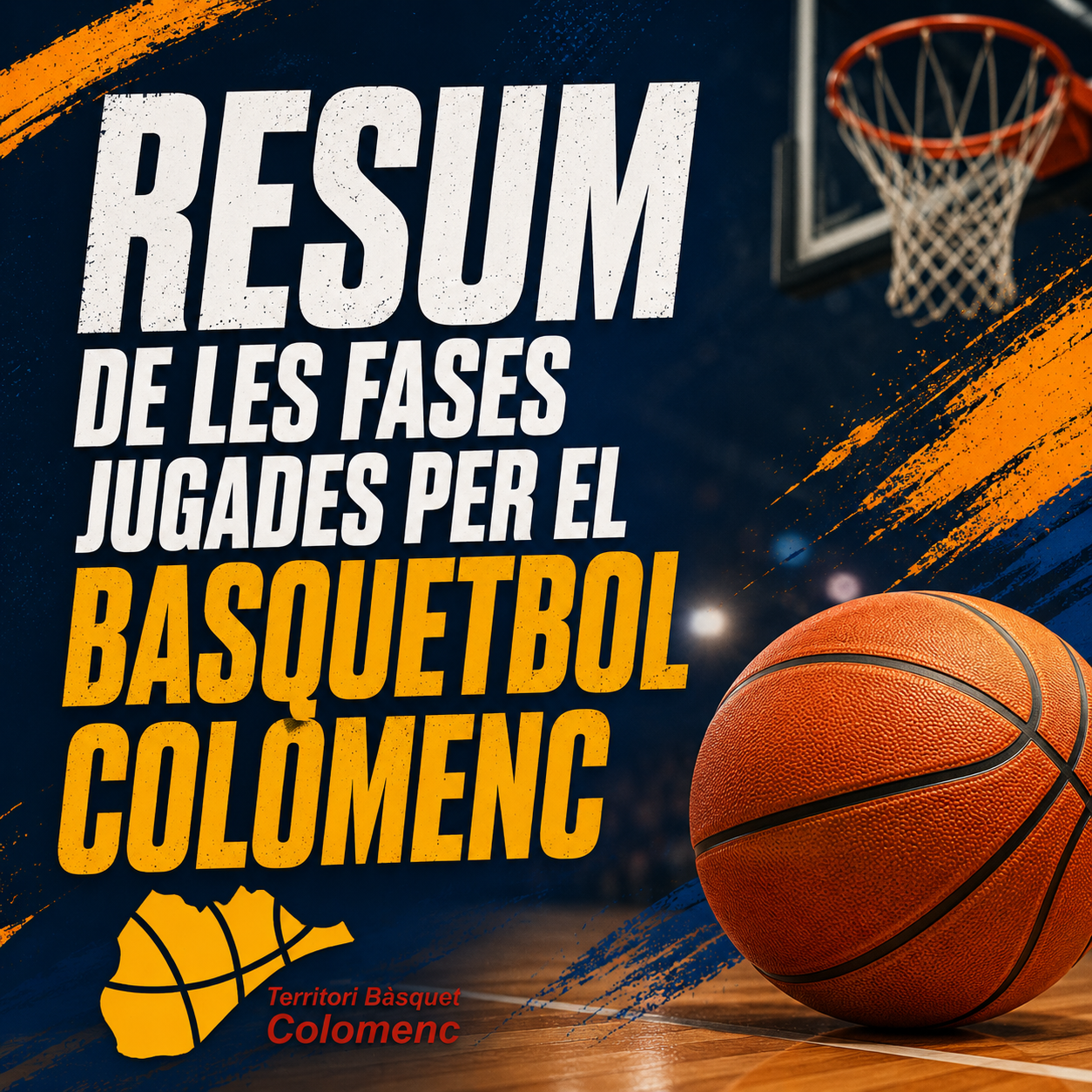 Resum de les fases jugades per el basquetbol colomenc