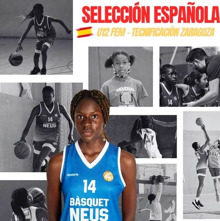 Històric: Glòria Osarugue, convocada amb la selecció espanyola U12, fa caure una barrera de sempre