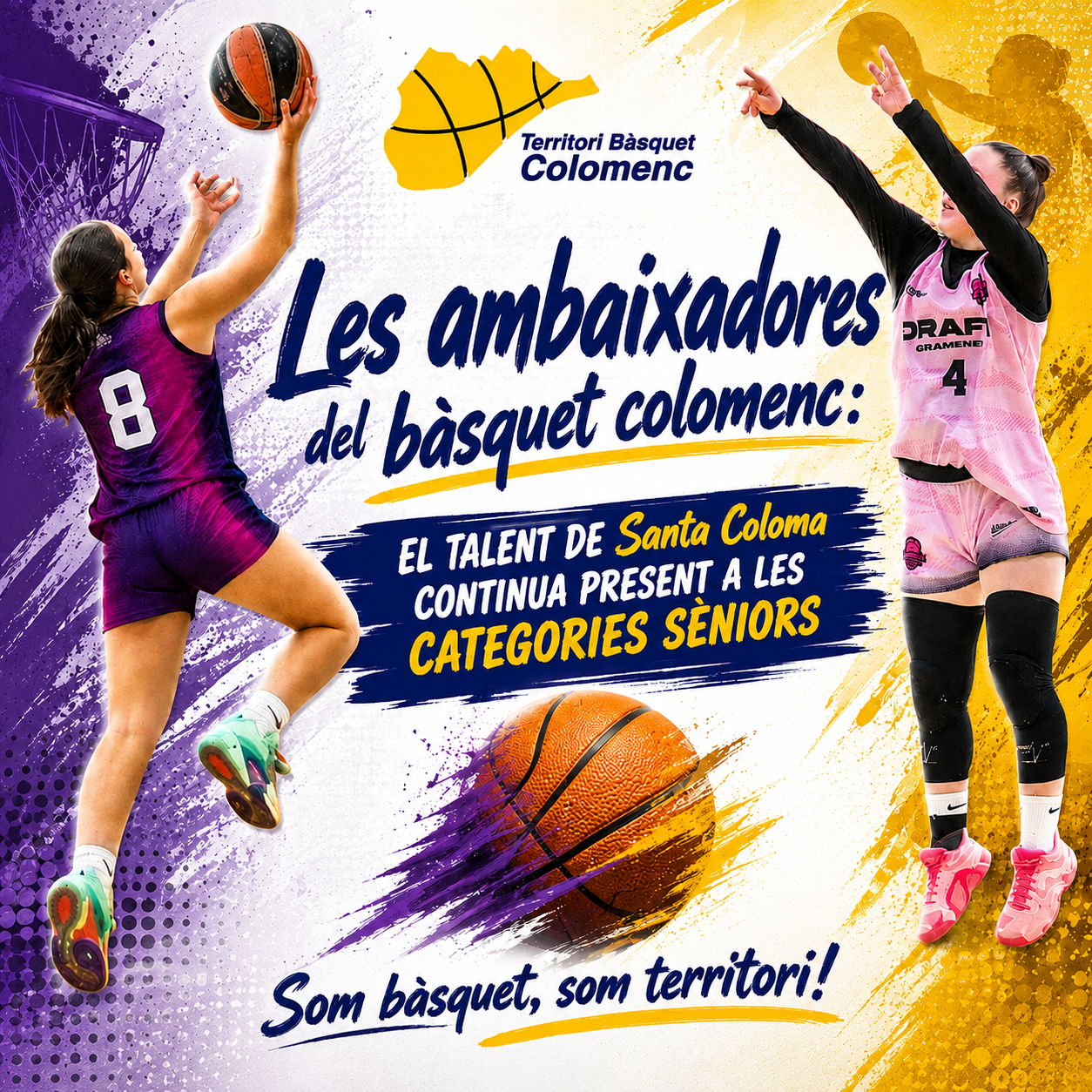 Les ambaixadores del bàsquet colomenc: El talent de Santa Coloma continua present a les categories sèniors