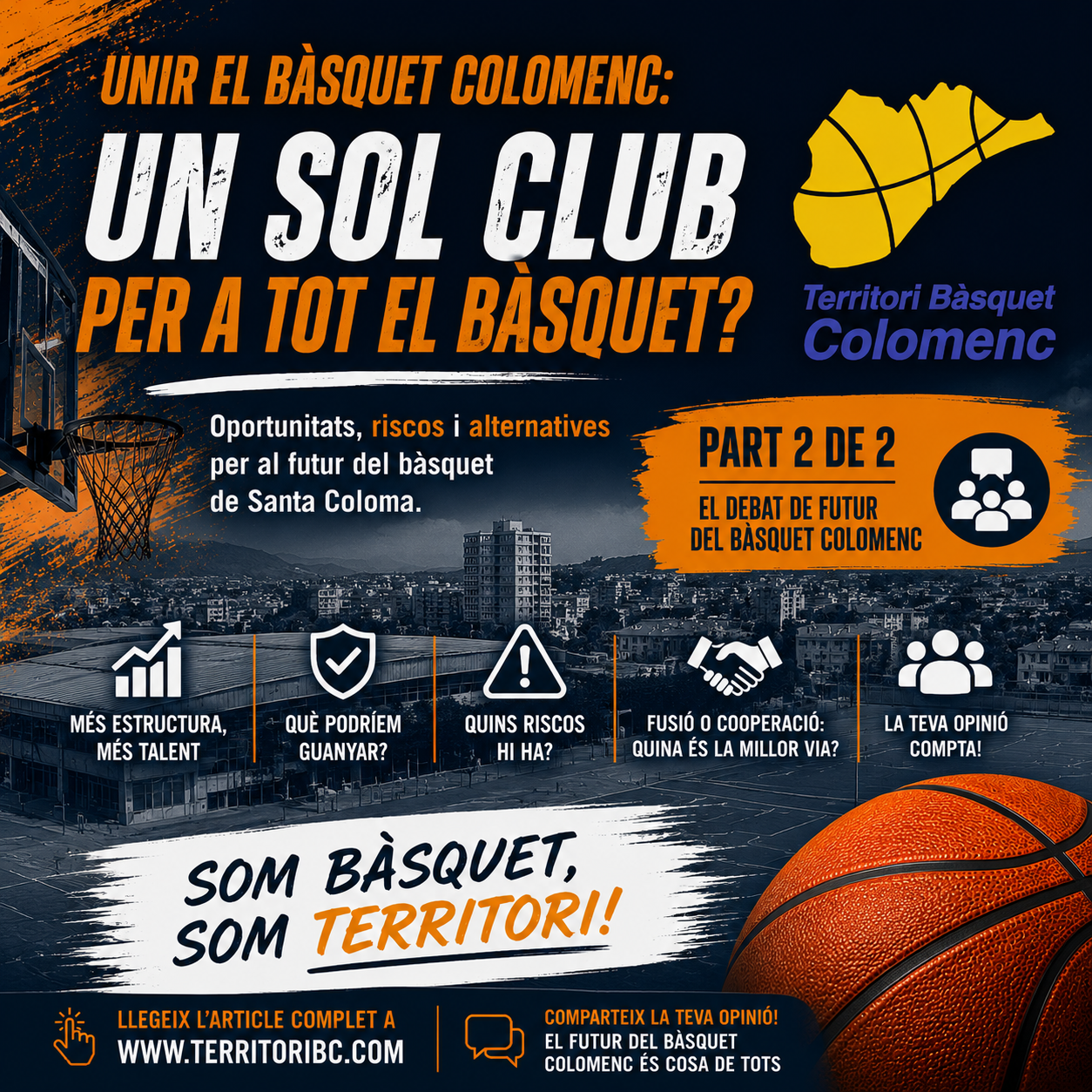 Un sol club per a tot el bàsquet colomenc?