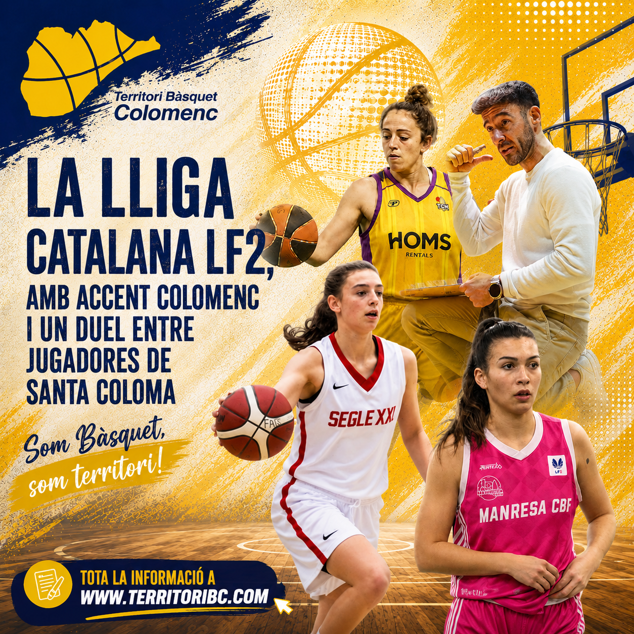 La Lliga Catalana LF2, amb accent colomenc i un duel entre jugadores de Santa Coloma