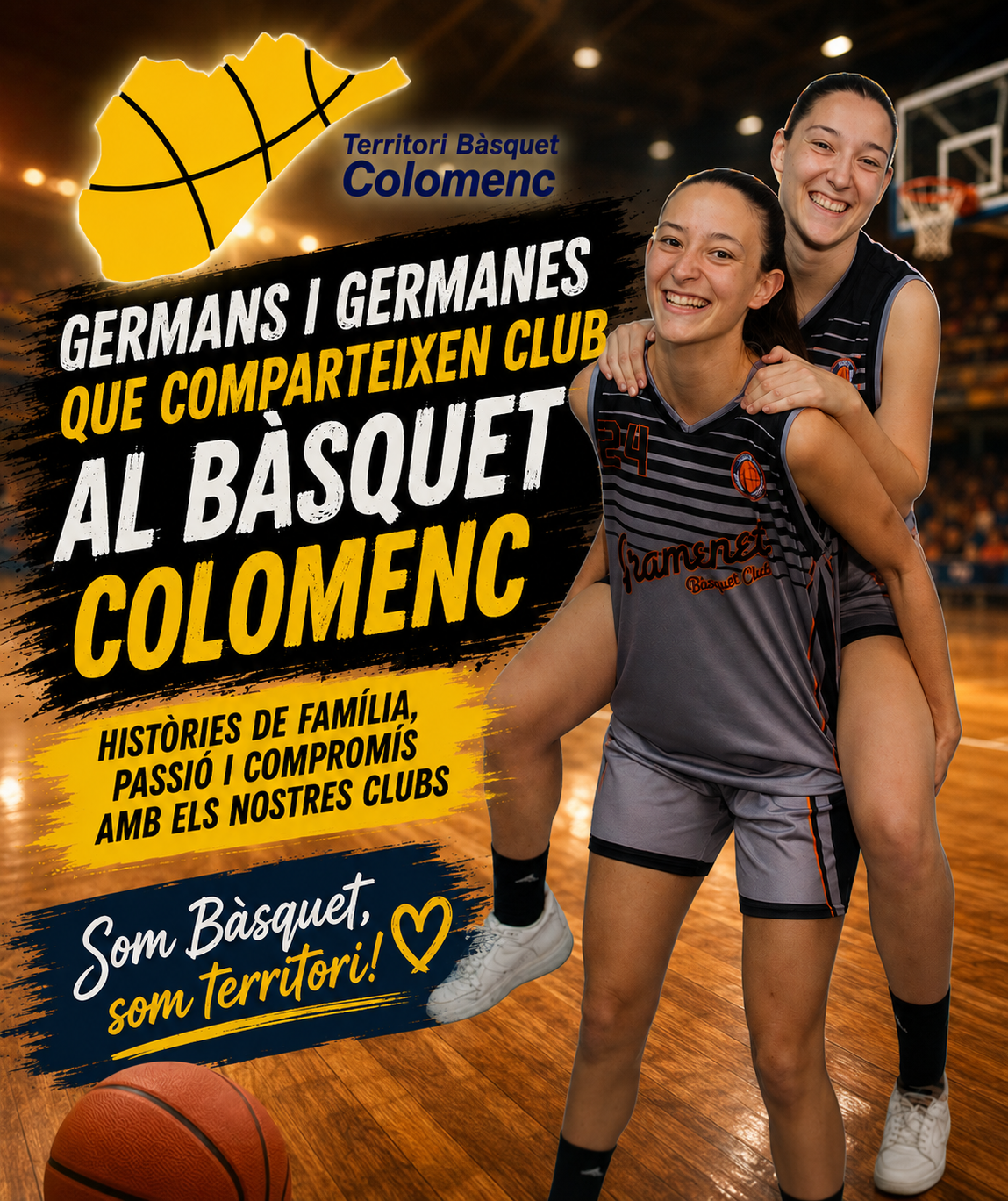 Germans que comparteixen club: el bàsquet colomenc també es viu en família