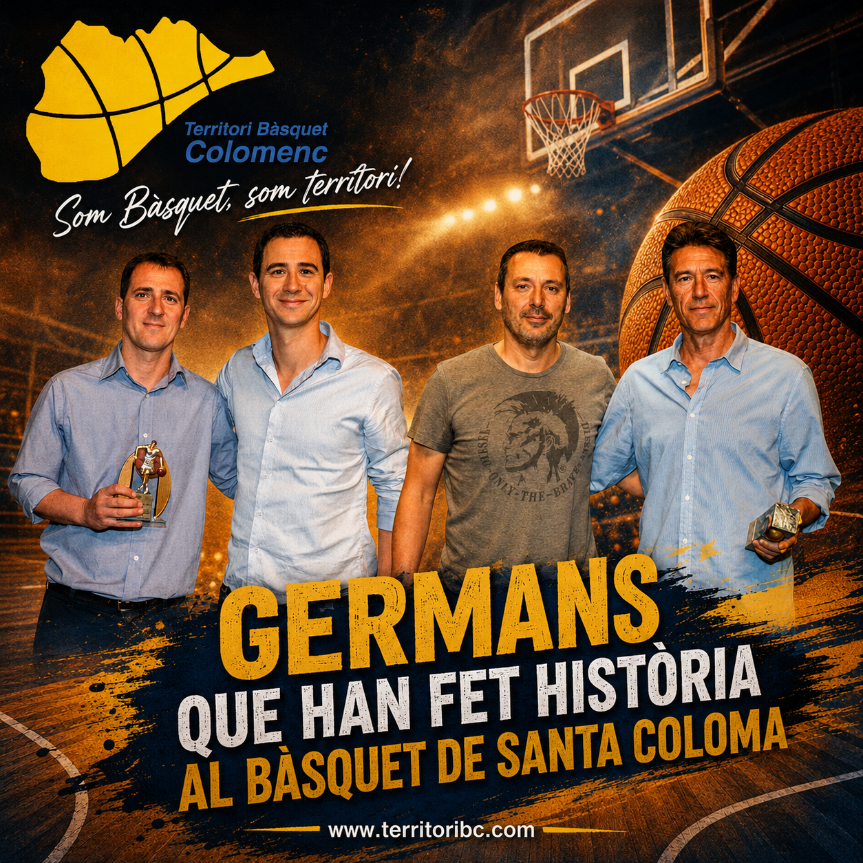 Germans que han fet història al bàsquet de Santa Coloma