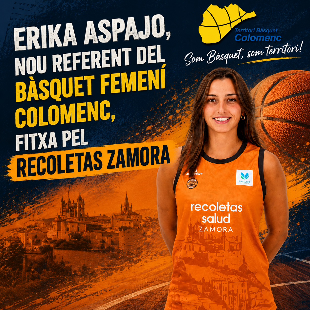 Erika Aspajo, nou referent del bàsquet femení colomenc, fitxa pel Recoletas Zamora