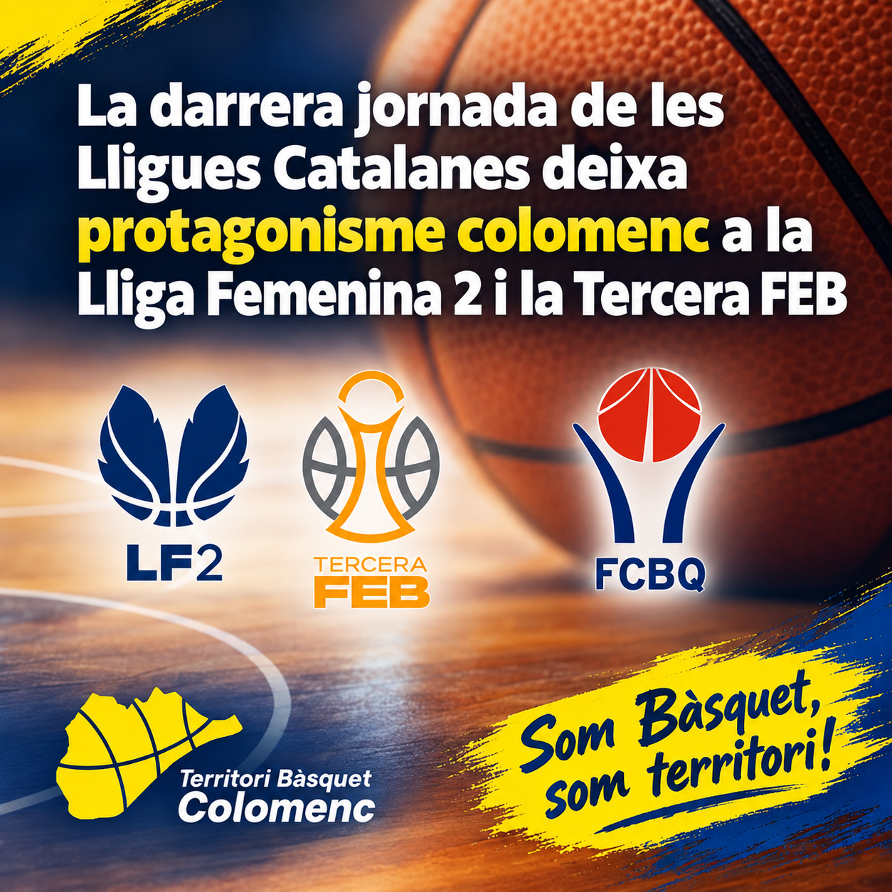 La darrera jornada de les Lligues Catalanes deixa protagonisme colomenc a la Lliga Femenina 2 i la Tercera FEB