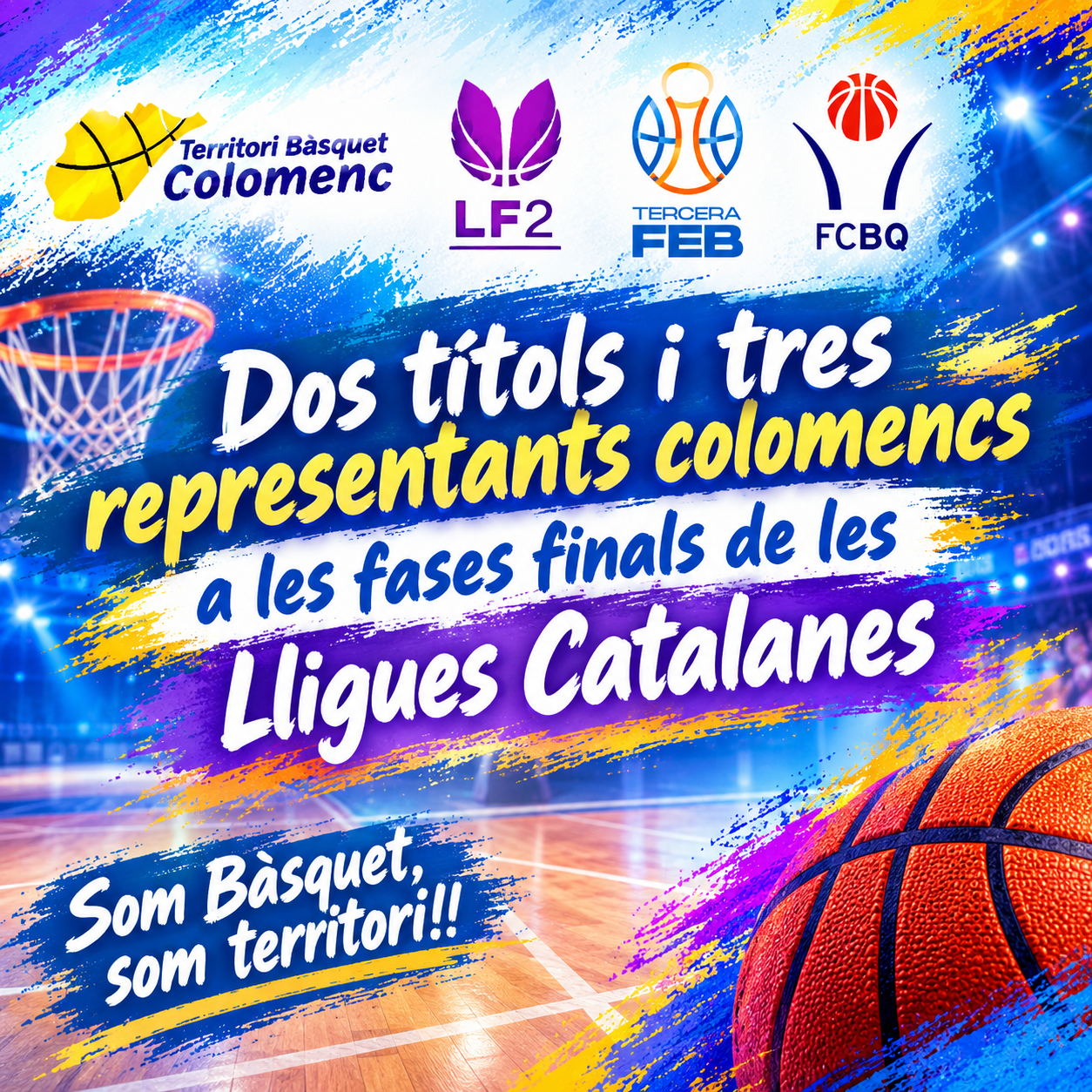 Dos títols i tres representants colomencs a les fases finals de les Lligues Catalanes