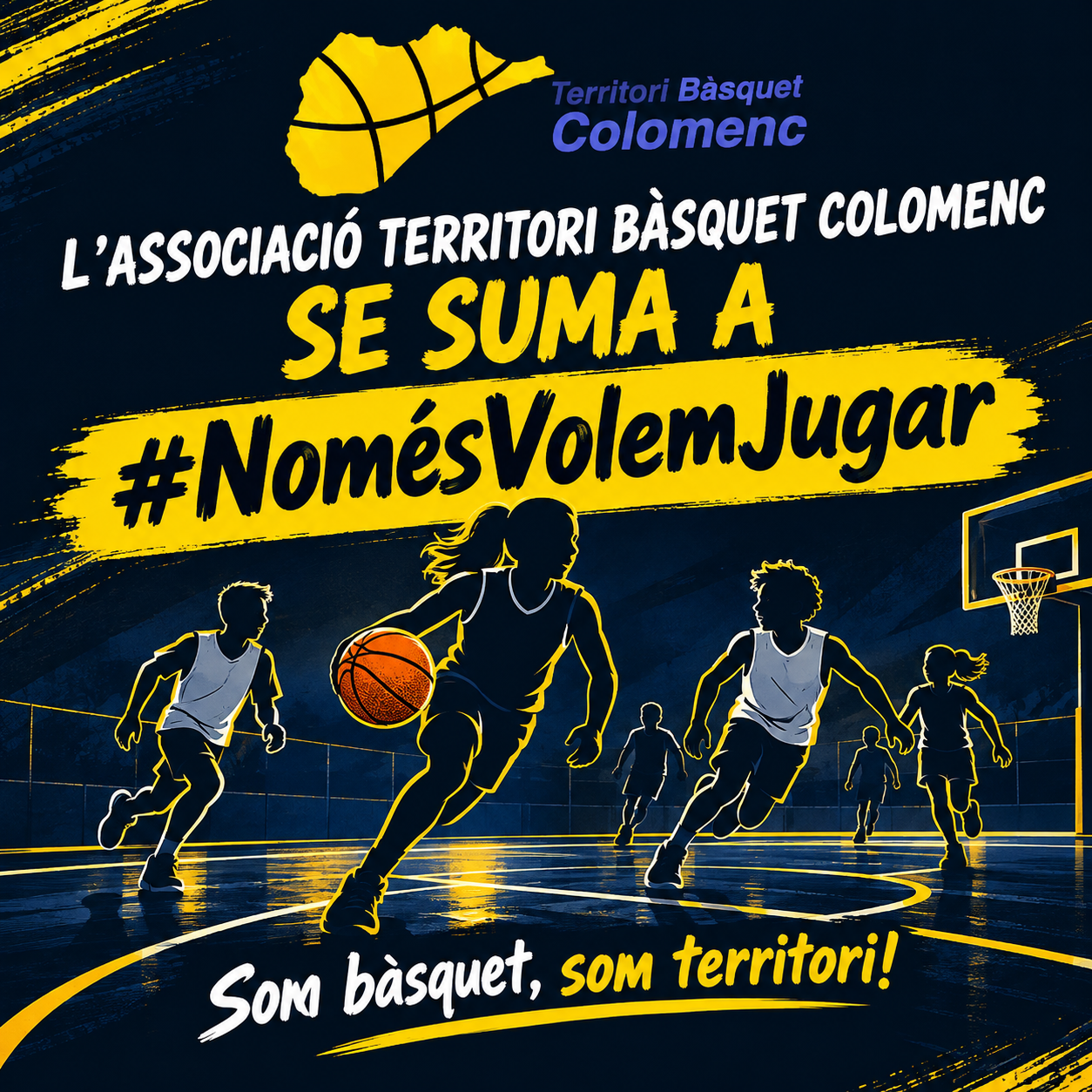 L'Associació Territori Bàsquet Colomenc se suma a #NomésVolemJugar