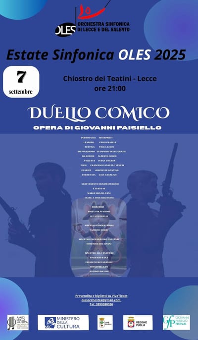 DUELLO COMICO Opera di Giovanni Paisiello