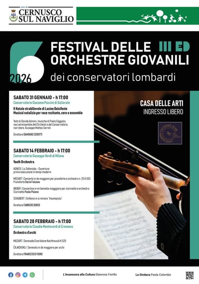 FESTIVAL (terza edizione) DELLE ORCHESTRE GIOVANILI DEI CONSERVATORI LOMBARDI