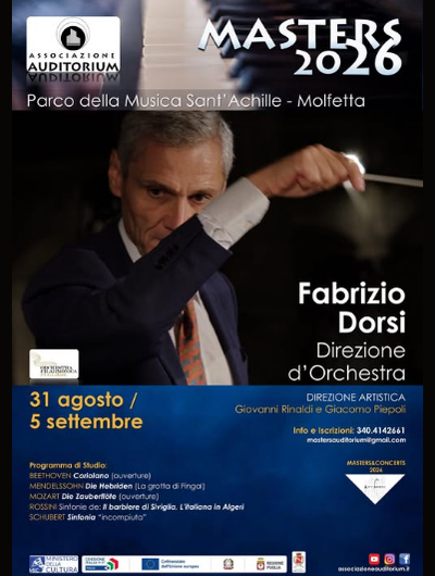 MASTERS 2026 - FABRIZIO DORSI -DIREZIONE D'ORCHESTRA