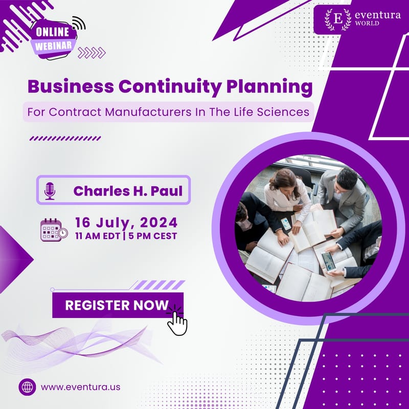 Contract Continuity Business Continuity Planning For Contract Manufacturers