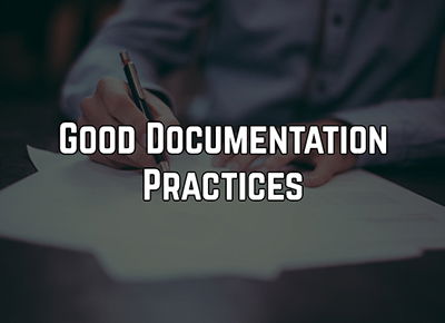Good Documentation Practices (GDocP)
