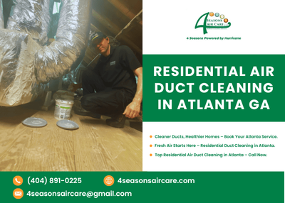 Residential Air Duct Cleaning in Atlanta, GA | 4 Season Air Care LLC