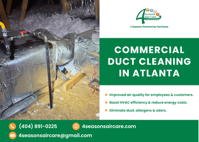 COMMERCIAL DUCT CLEANING IN ATLANTA | 4 Season Air Care LLC