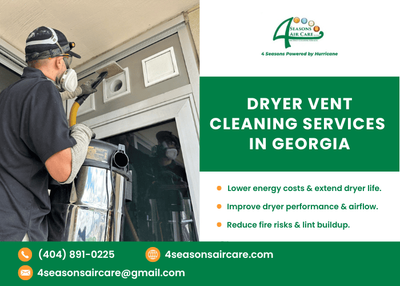 DRYER VENT CLEANING SERVICES IN GEORGIA | 4 Season Air Care LLC
