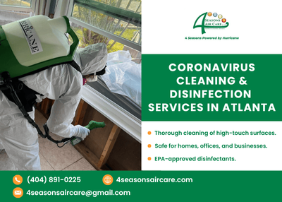 CORONAVIRUS CLEANING & DISINFECTION SERVICES IN ATLANTA | 4 Season Air Care LLC