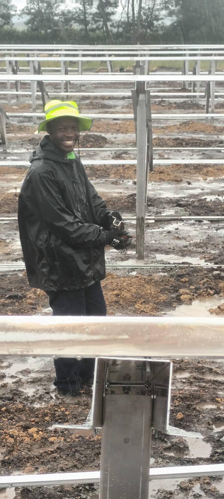 In the Rain to Meet a Deadline