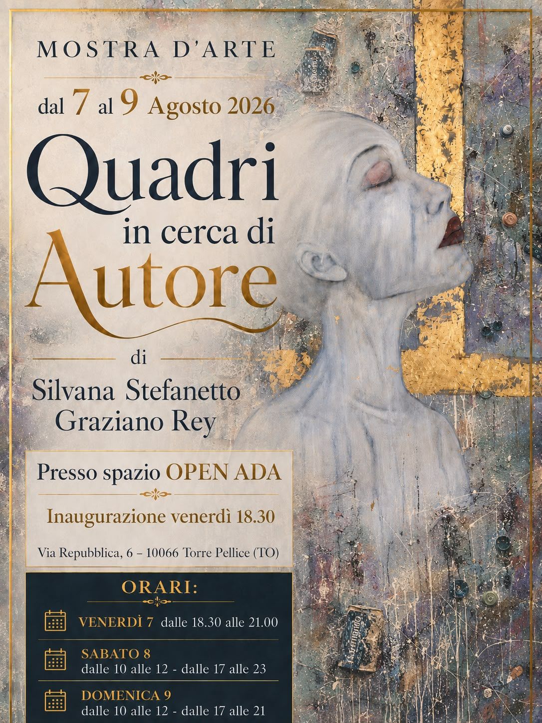 QUADRI IN CERCA DI AUTORE  Agosto 2026 Torre Pellice
