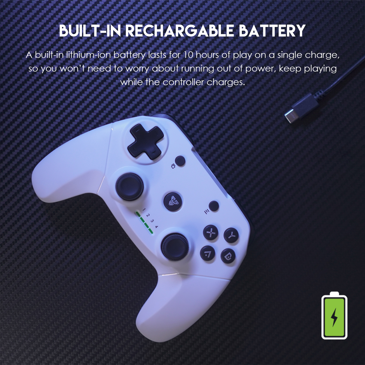 Fantech WGP12 REVOLVER Wireless Gaming Controller – White​​​​​​​