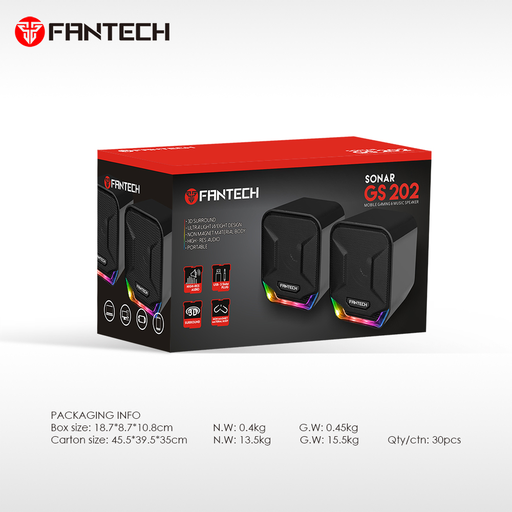 FANTECH SONAR GS202 Gaming  Music Speaker