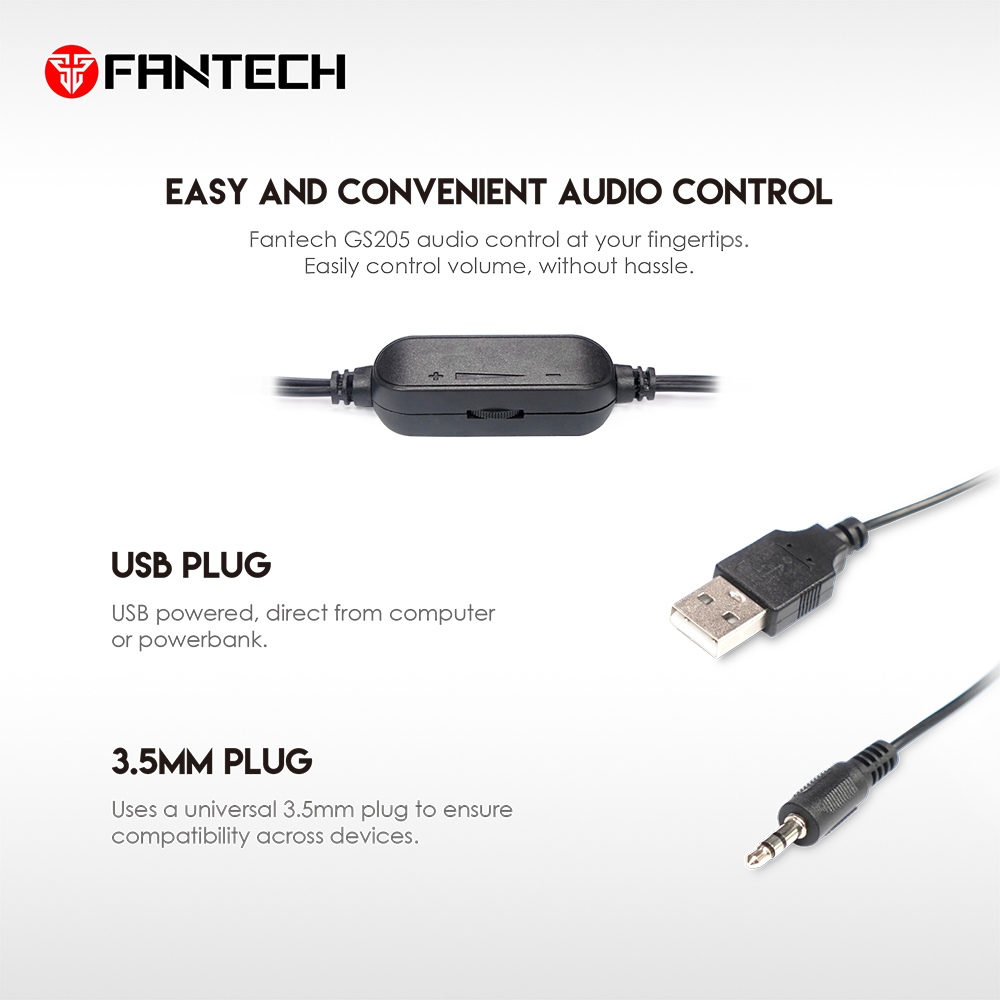 FANTECH HELLSCREAM GS205 MOBILE GAMING & RGB MUSIC SPEAKER