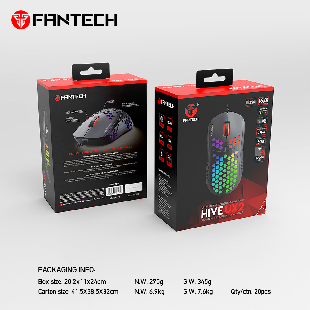 FANTECH HIVE UX2 GAMING MOUSE