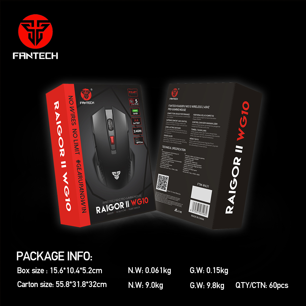 Fantech Raigor II WG10 Wireless Gaming Mouse