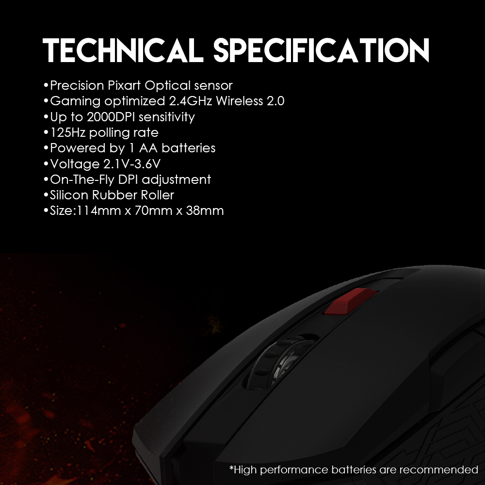 Fantech Raigor II WG10 Wireless Gaming Mouse