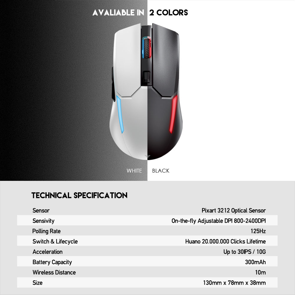 ​​​​​​​FANTECH VENOM II WGC2 SPACE EDITION  MOUSE​​​​​​​