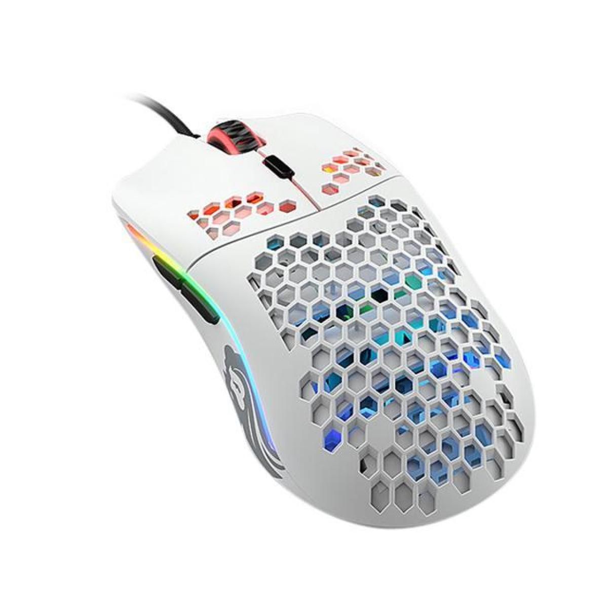 Glorious Model D Minus (Matte White) Gaming Mouse 12000DPI Pixart 3360 Optical Sensor RGB 61G - small hand