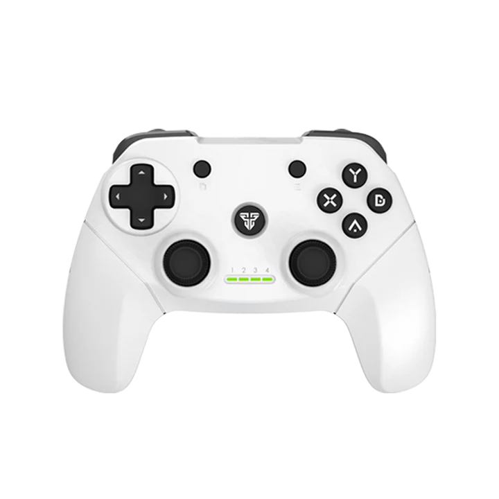 Fantech WGP12 Revolver II Wireless (2.4GHz) Gaming Controller, Built-In Rechargeable Battery , Dual Vibration Motors - White
