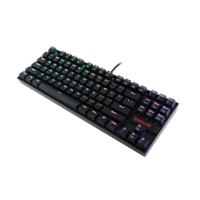 Redragon K552 KUMARA 87 Key LED RGB Backlit Mechanical Computer illuminated Keyboard with Blue Switches for PC Gaming Compact ABS-Metal Design /AR Redragon K552 KUMARA 87 Key LED RGB Backlit Mechanical Computer illuminated Keyboard with Blue Switches for PC Gaming Compact ABS-Metal Design /AR